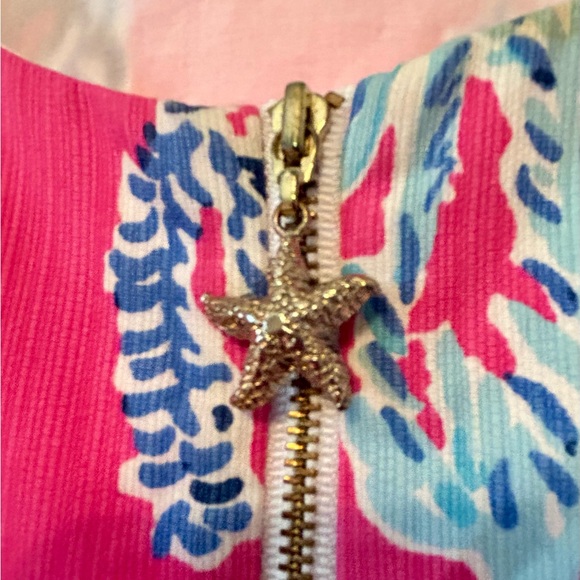 Lilly Pulitzer Cathy Shift Dress Samba Coral Print Size 8 - Picture 11 of 13